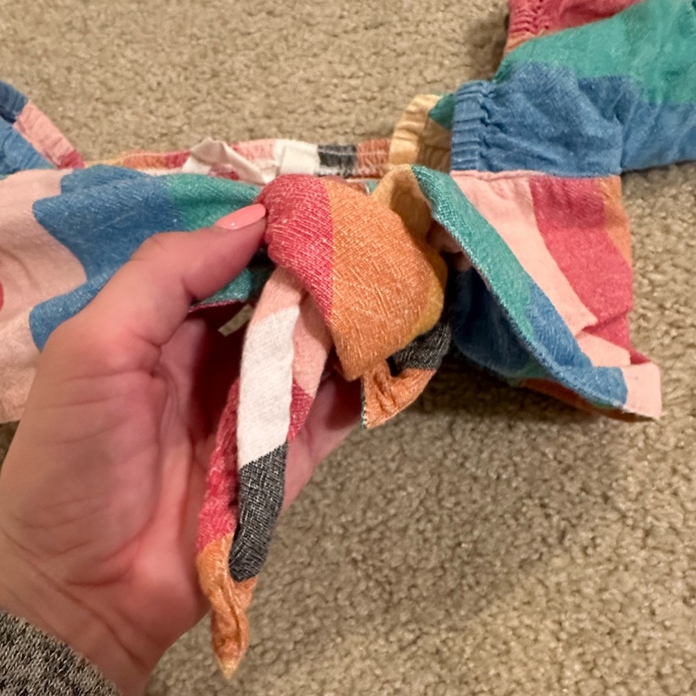 Multi-Colored Crop Top - Picture 6 of 6